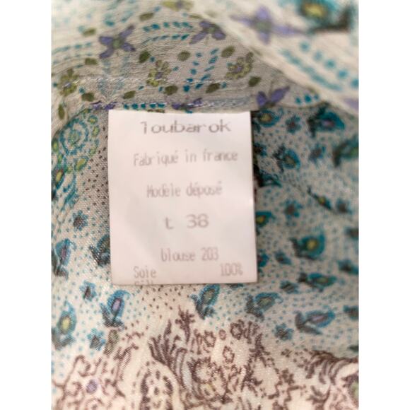 GORGEOUS LBK‎ Loubarok Blouse - Made in France - Size L - Incredible Sleeves - Picture 13 of 14